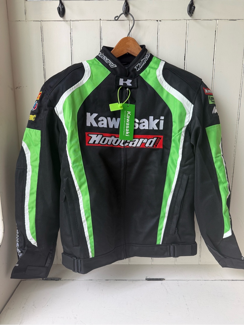 Kawasaki Racing Ninja Motocard Mesh Motorcycle Jacket XL